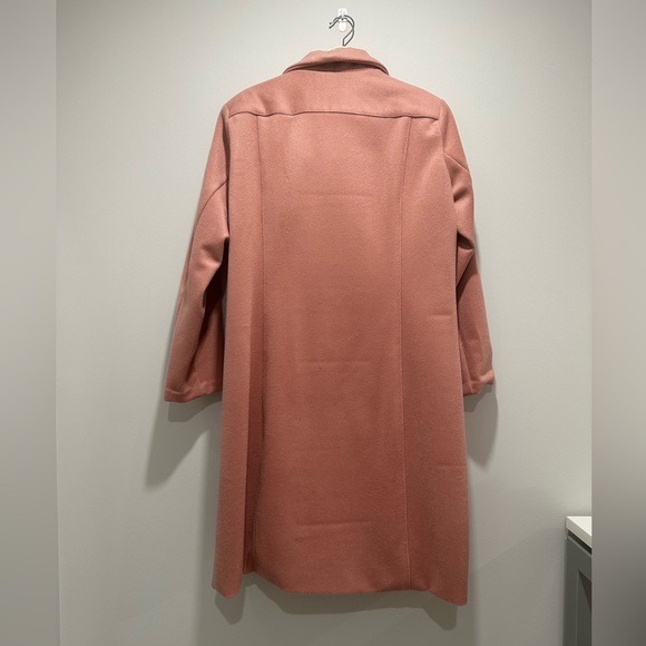 NEW Handmade 100% Melton Wool Dusty Rose 3/4 Lined Jacket Size XL - Picture 2 of 6